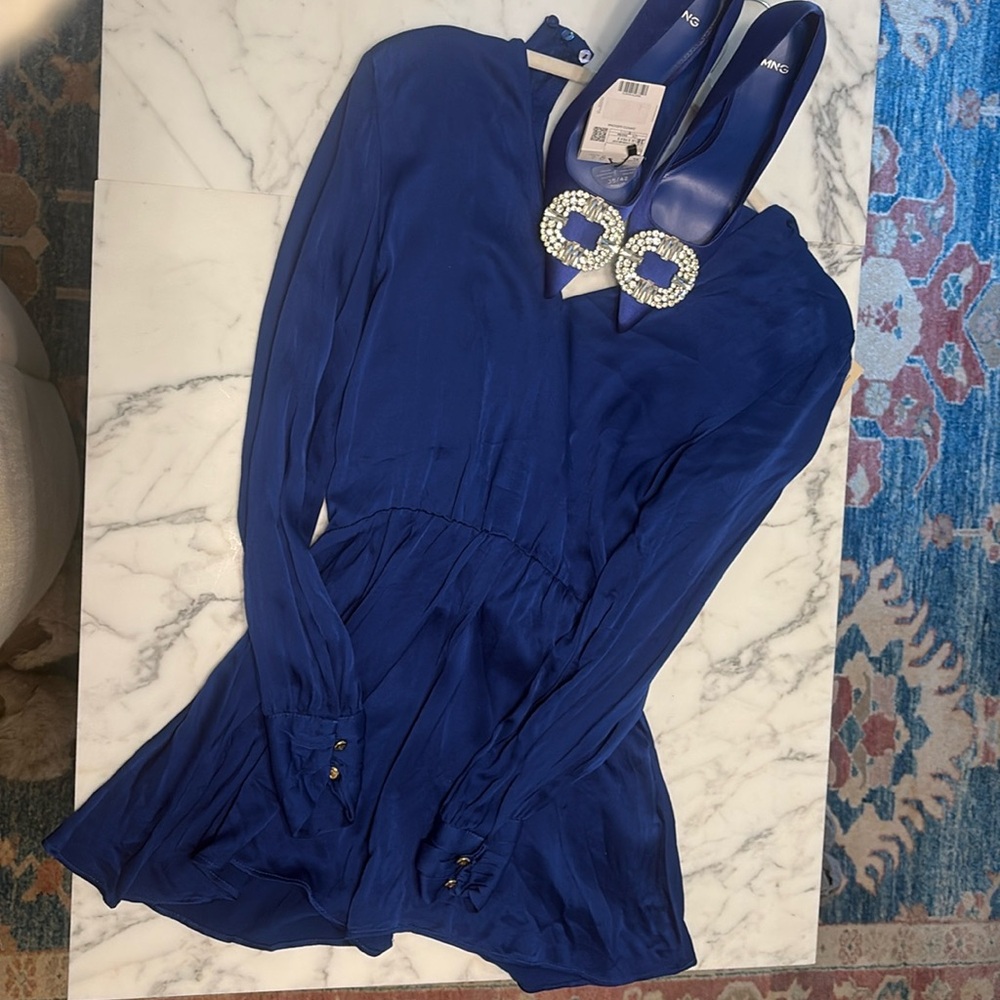Mango royal blue romper